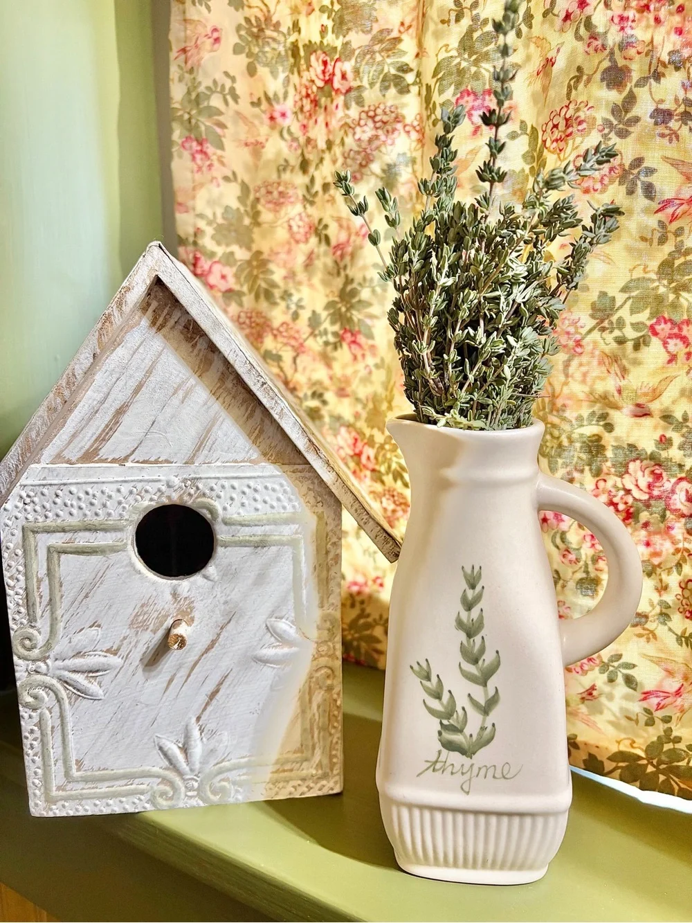 Vintage Thyme Ceramic Cruet